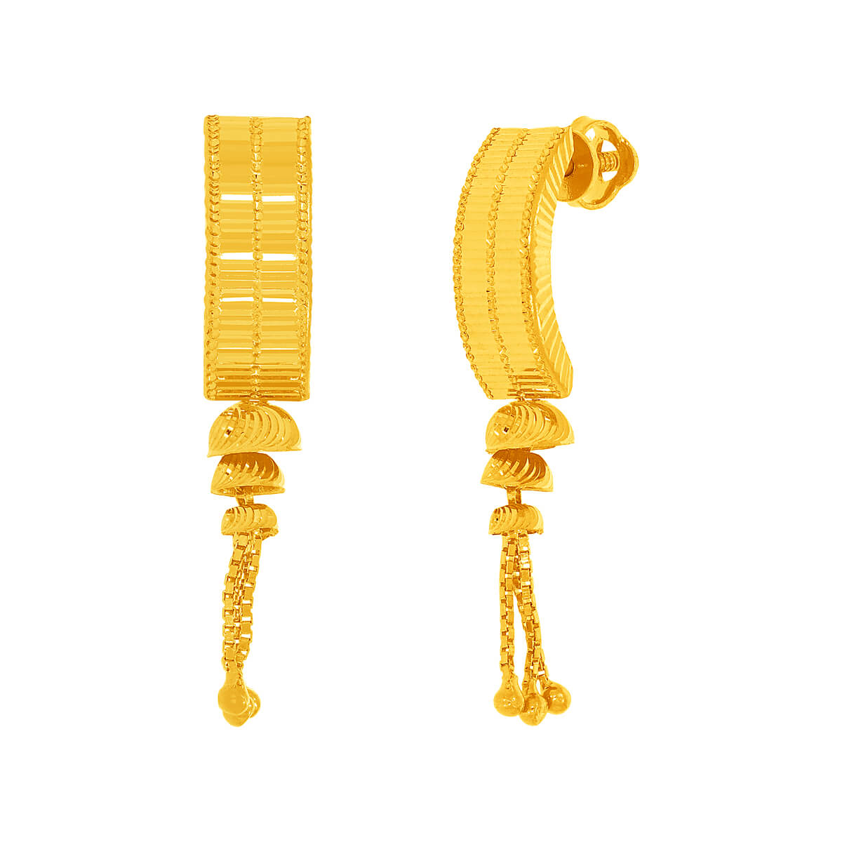 Minimal Elegance 22K Gold Hoops
