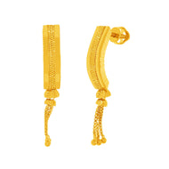 Graceful Elegance 22K Gold Hoops