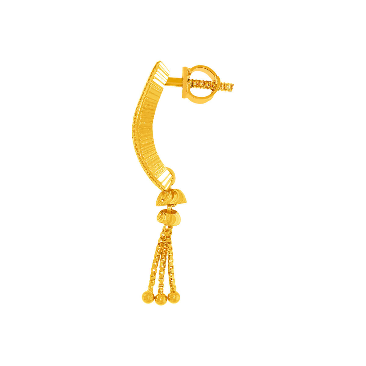 Graceful Elegance 22K Gold Hoops