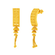 22K Golden Hoops with Soft Elegance