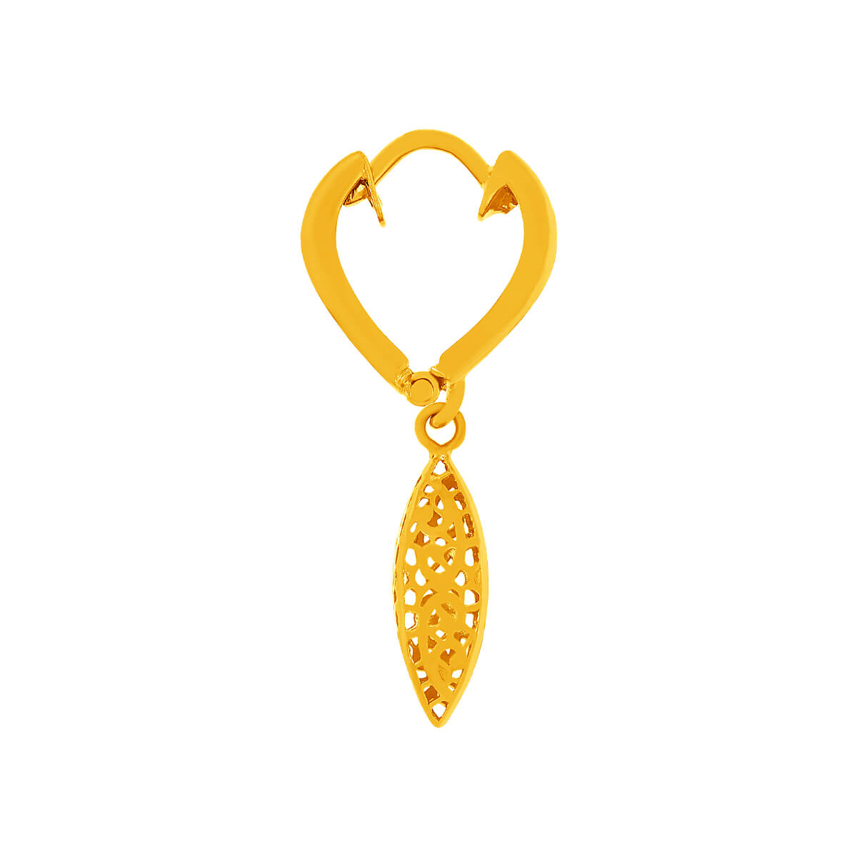Captivating 22K Gold Hoop Earrings