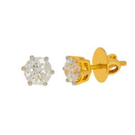 Hexa Radiant 22K Gold Studs