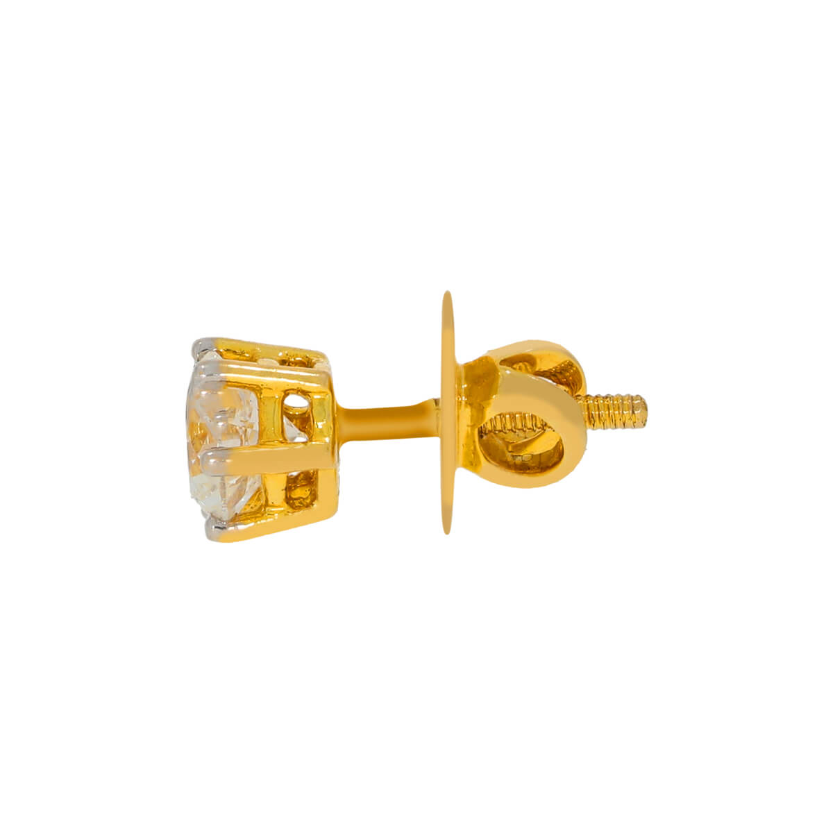 Hexa Radiant 22K Gold Studs