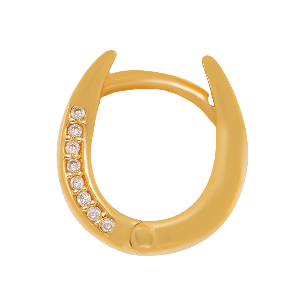 Gleaming 18K Hoops for Contemporary Look