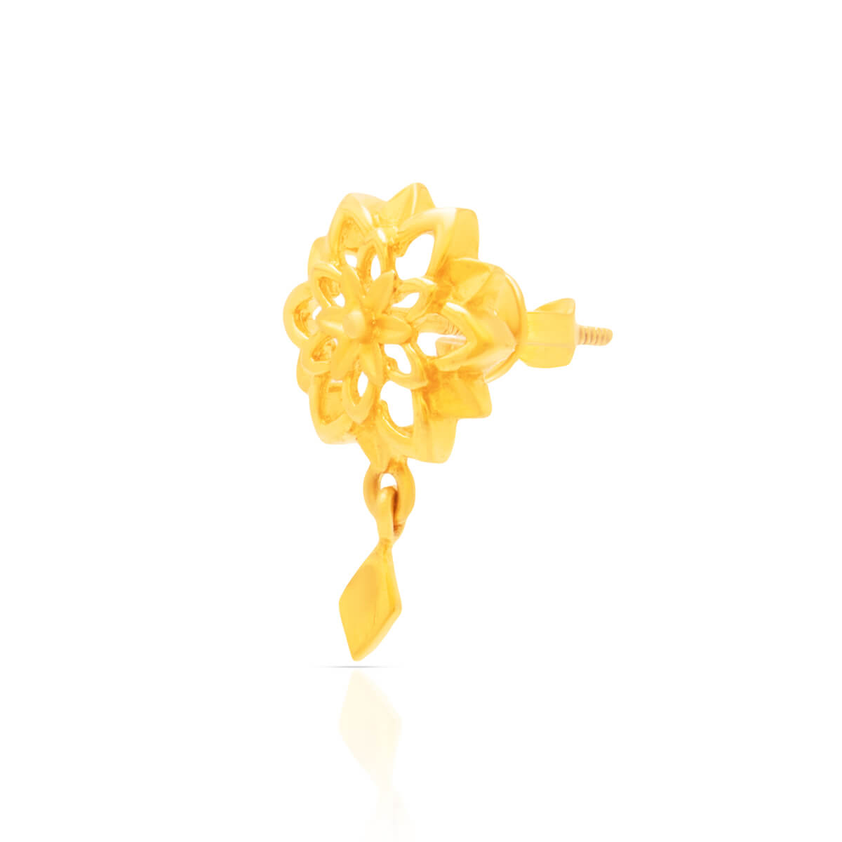 Golden Flora Charm 22K Studs
