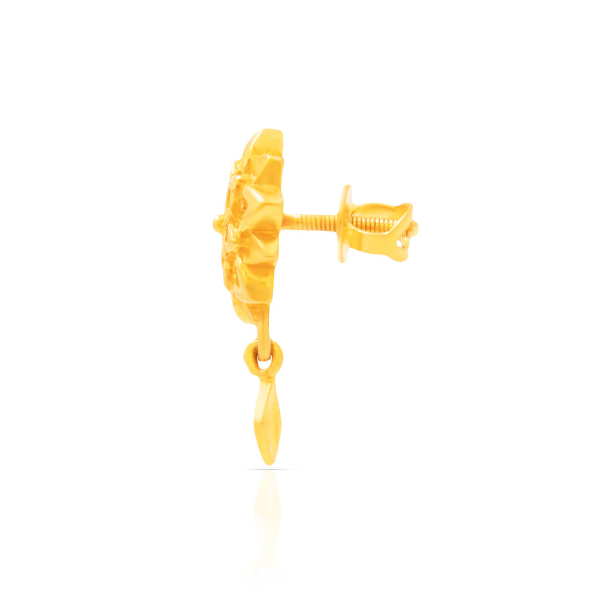 Golden Flora Charm 22K Studs
