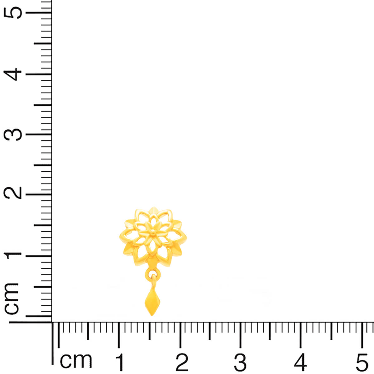 Golden Flora Charm 22K Studs