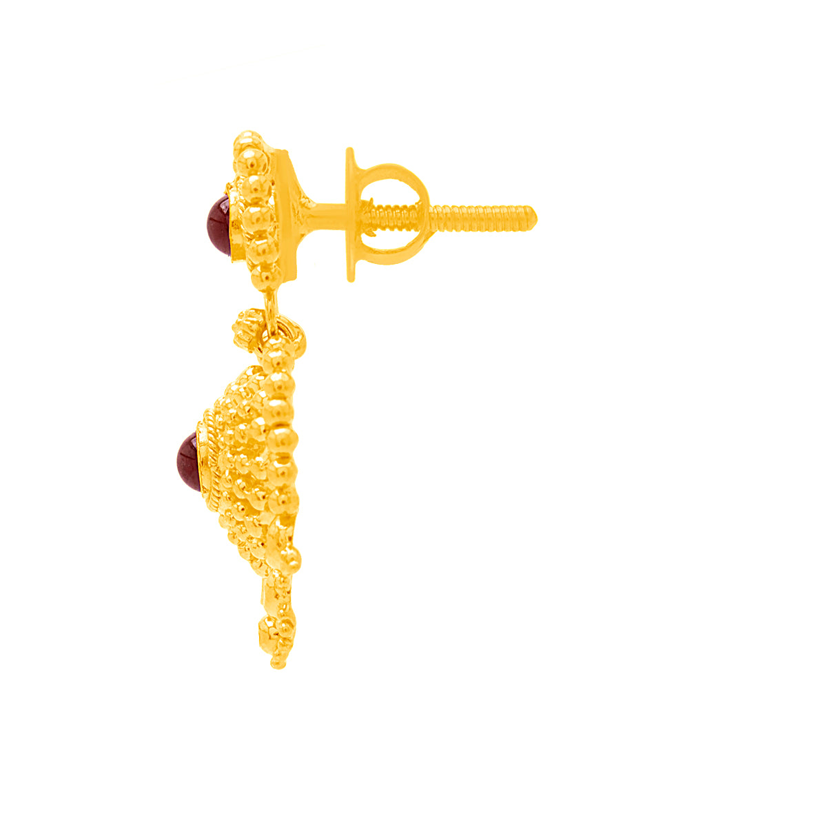 Classic Floweret Elegance 22K Gold Danglers