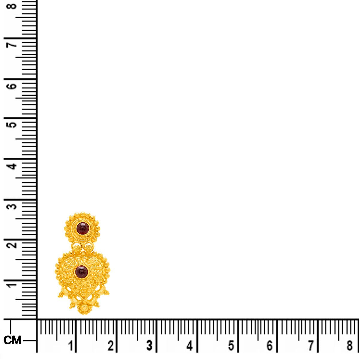 Classic Floweret Elegance 22K Gold Danglers