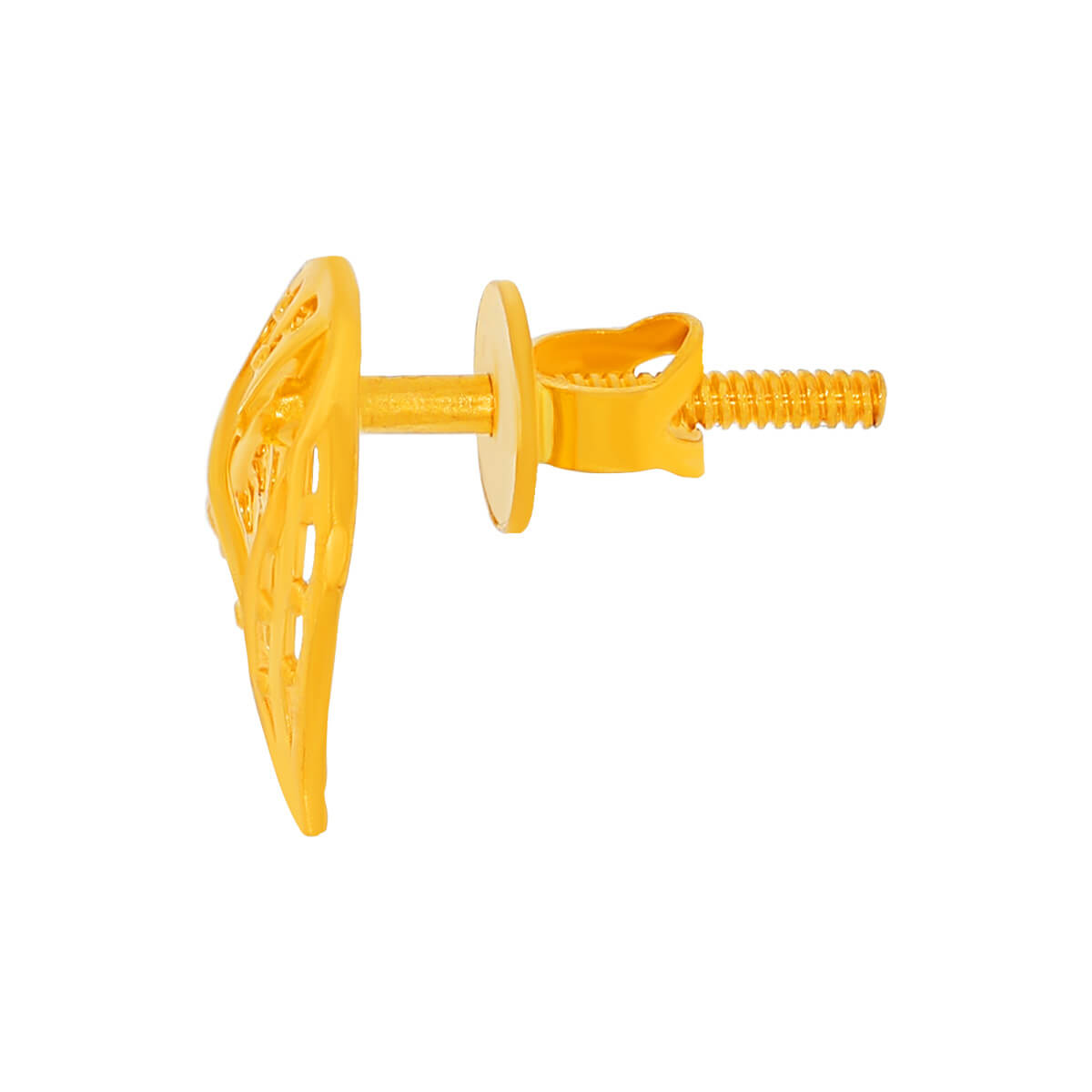 Graceful Jhali Gold Studs 22K for Soft Glow