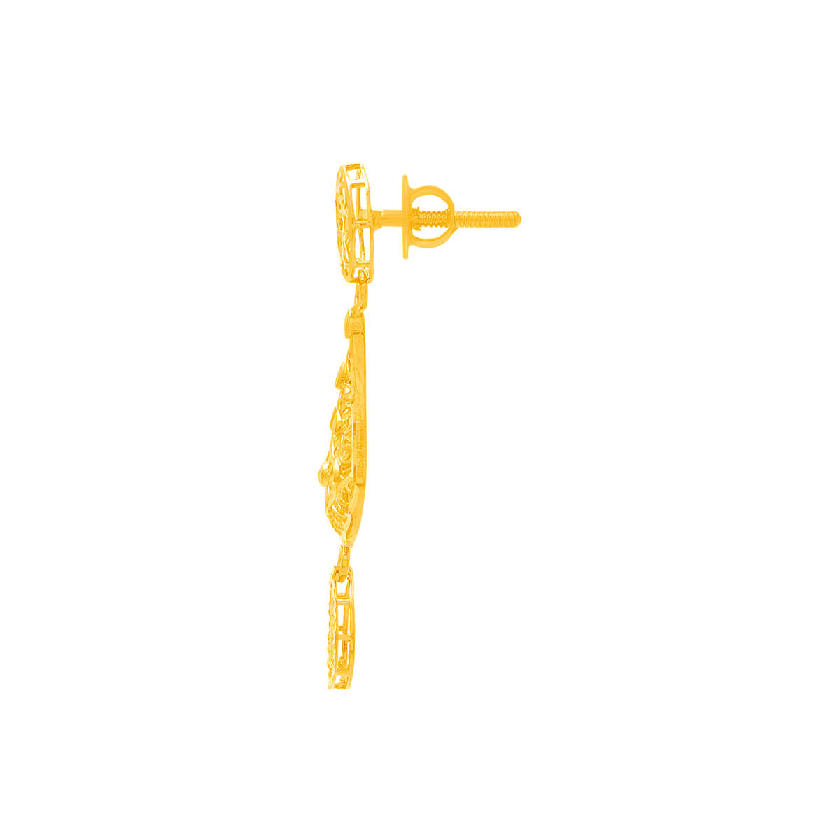 Modern Flair Gold Danglers 22K