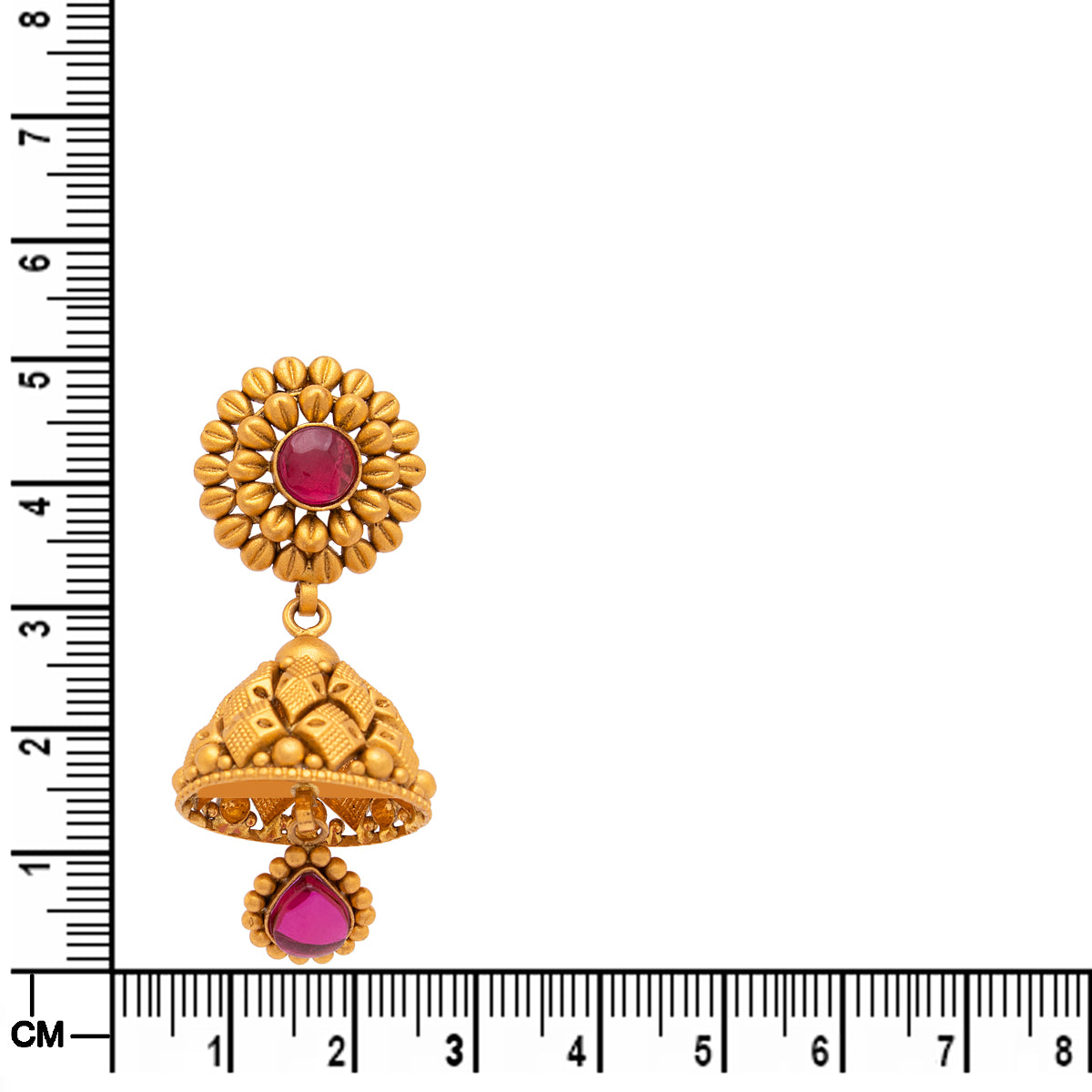 Radiant Gold Jhumka with Vintage Charm