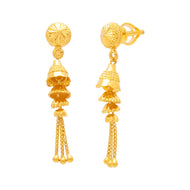 22K Everyday Radiance Flora Gold Danglers