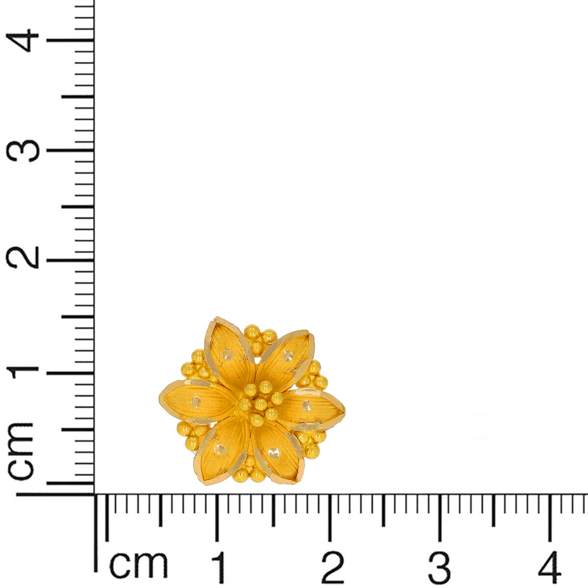Mesmeric Floral Charm Gold Studs for Women