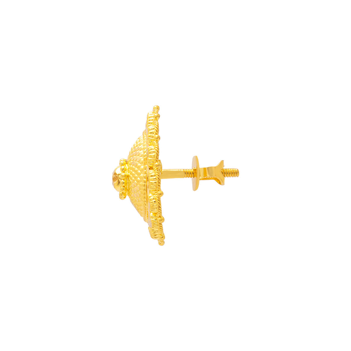 Vintage Elegance 22K Gold Stud Earrings