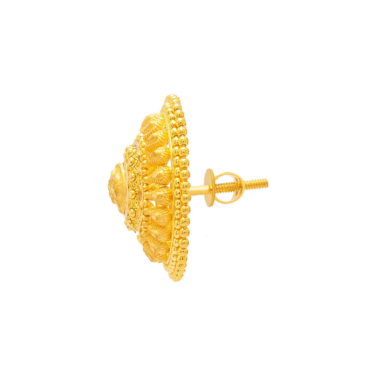 22K Magnificient Gold Stud Earrings