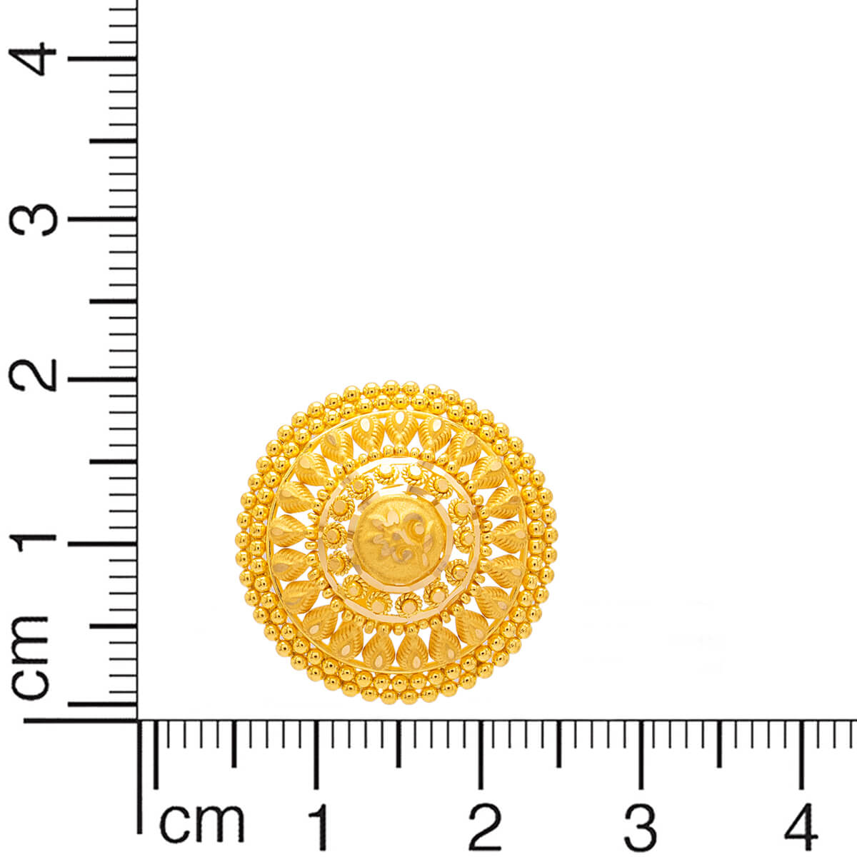 22K Magnificient Gold Stud Earrings
