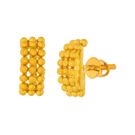 22K Elegant Gold Bead Stud Earrings