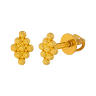 Petite Gold Bead Grace Studs 22K