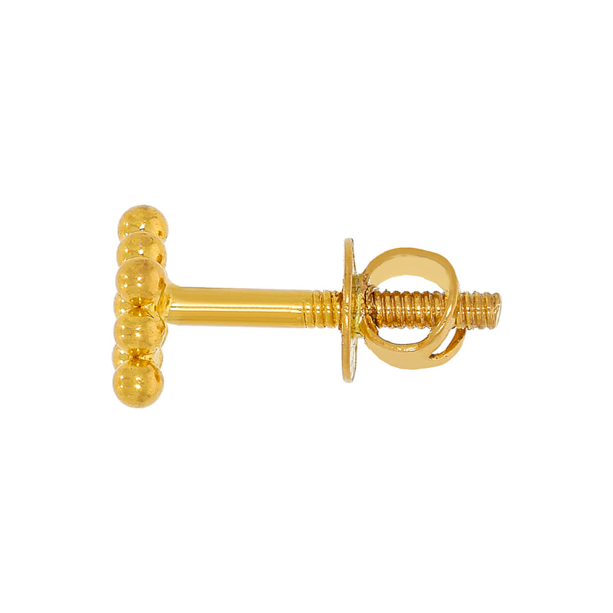Petite Gold Bead Grace Studs 22K