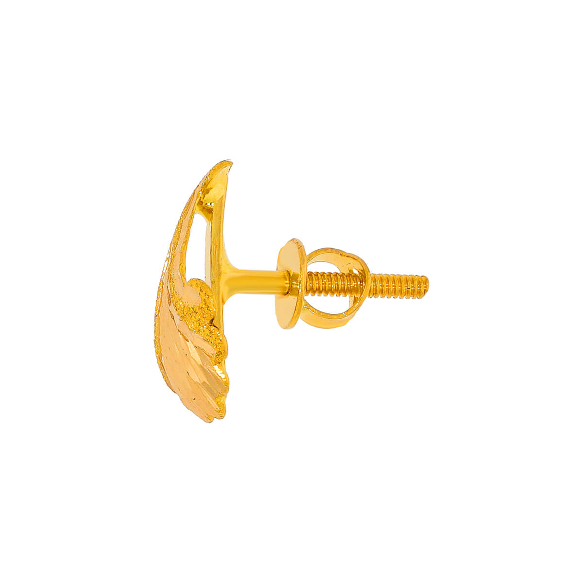 Glorious Floweret Gold Studs 22K