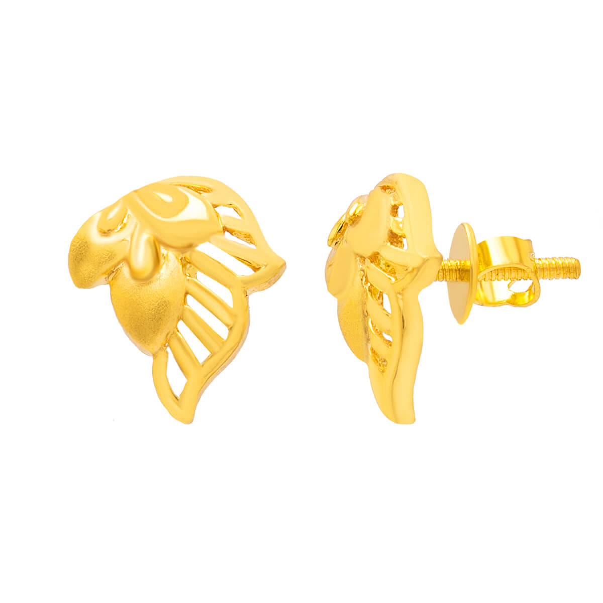 22K Petite Studs for Delicate Charm