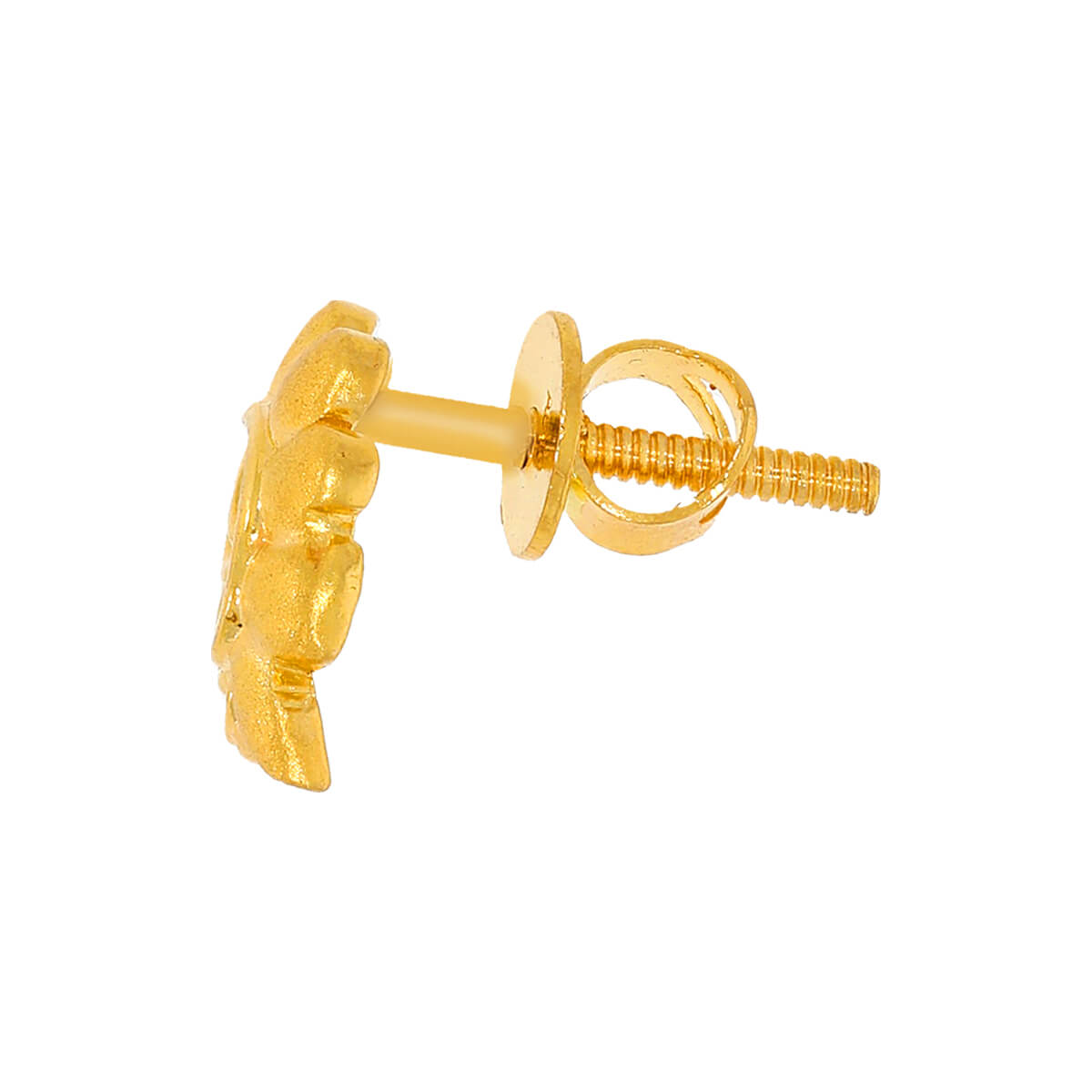 Flora Style 22K Gold Studs with Classic Twist