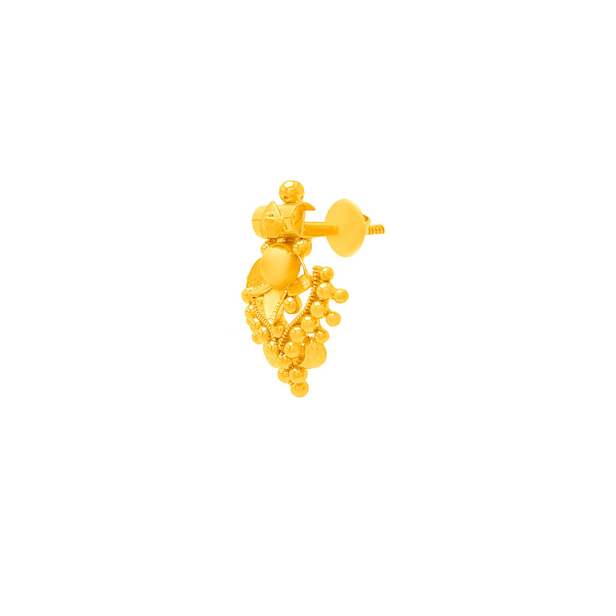 Intricate Artistry Gold Studs 22K