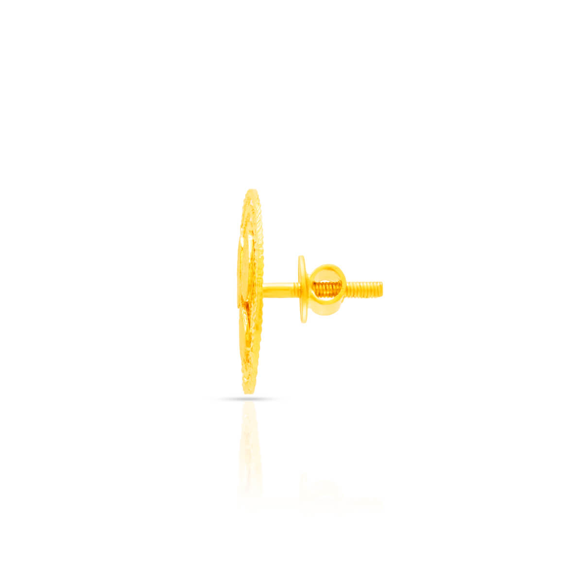 Sleek and Simple 22K Gold Stud Earrings
