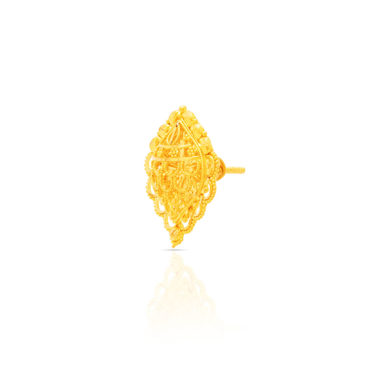 Cheerful Grace Golden Studs 22K
