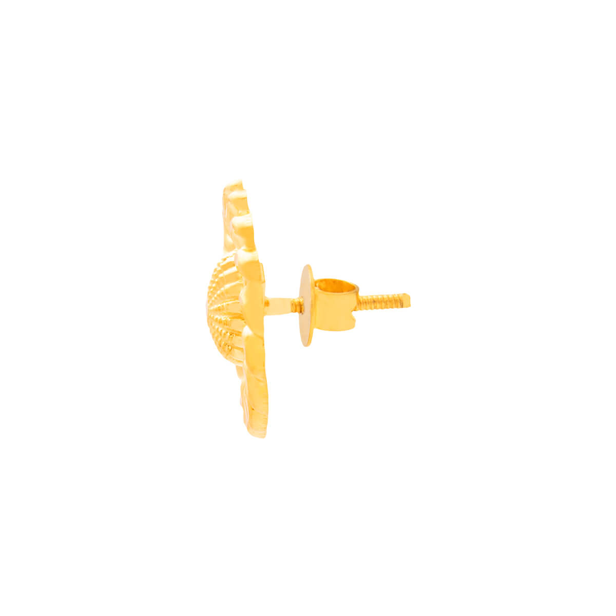 22K Golden Floral Studs with Soft Elegance