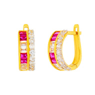 Radiant 18K Gold Hoop Earrings