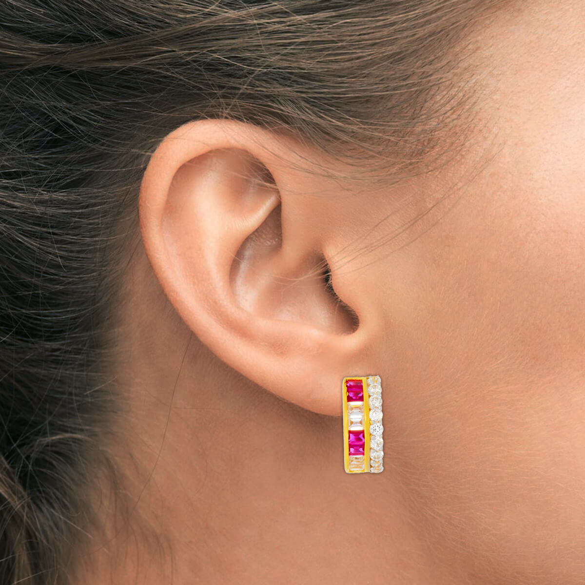 Radiant 18K Gold Hoop Earrings