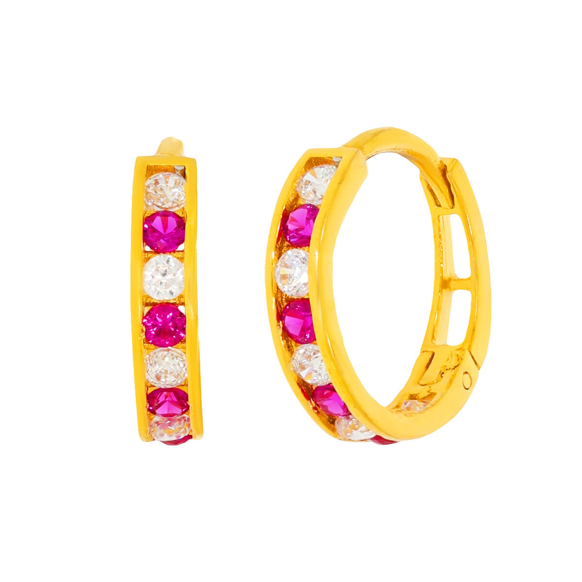 18K Classic Vibrant Gold Hoops