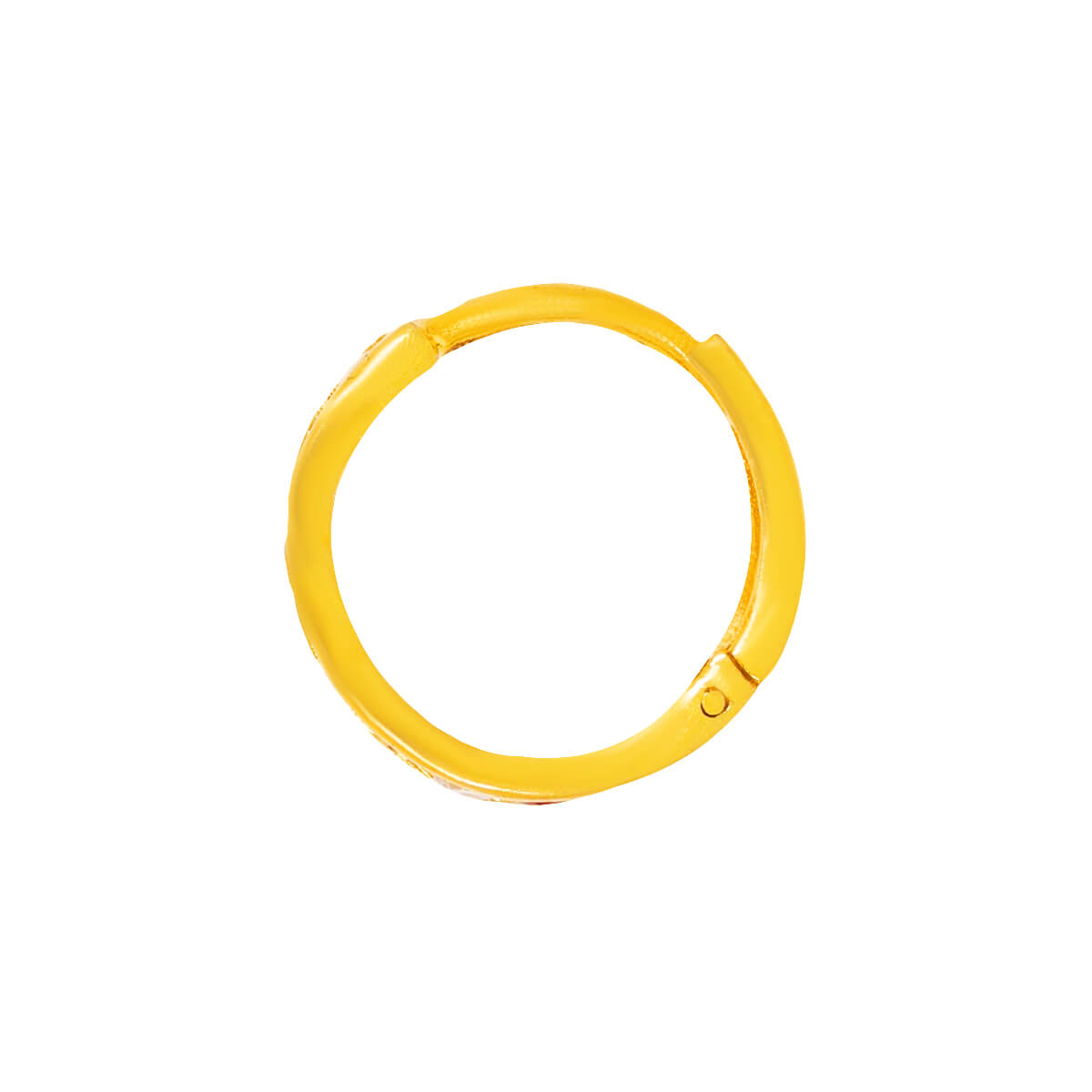 18K Classic Vibrant Gold Hoops