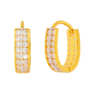 Dazzling 18K Gold Hoop Earnings For a Chic Look