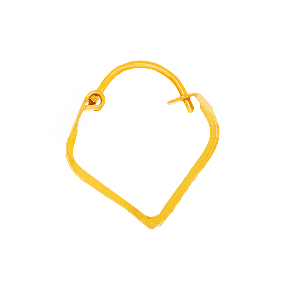 22K Jhali Style Gold Hoop Earrings For An Elegant Look