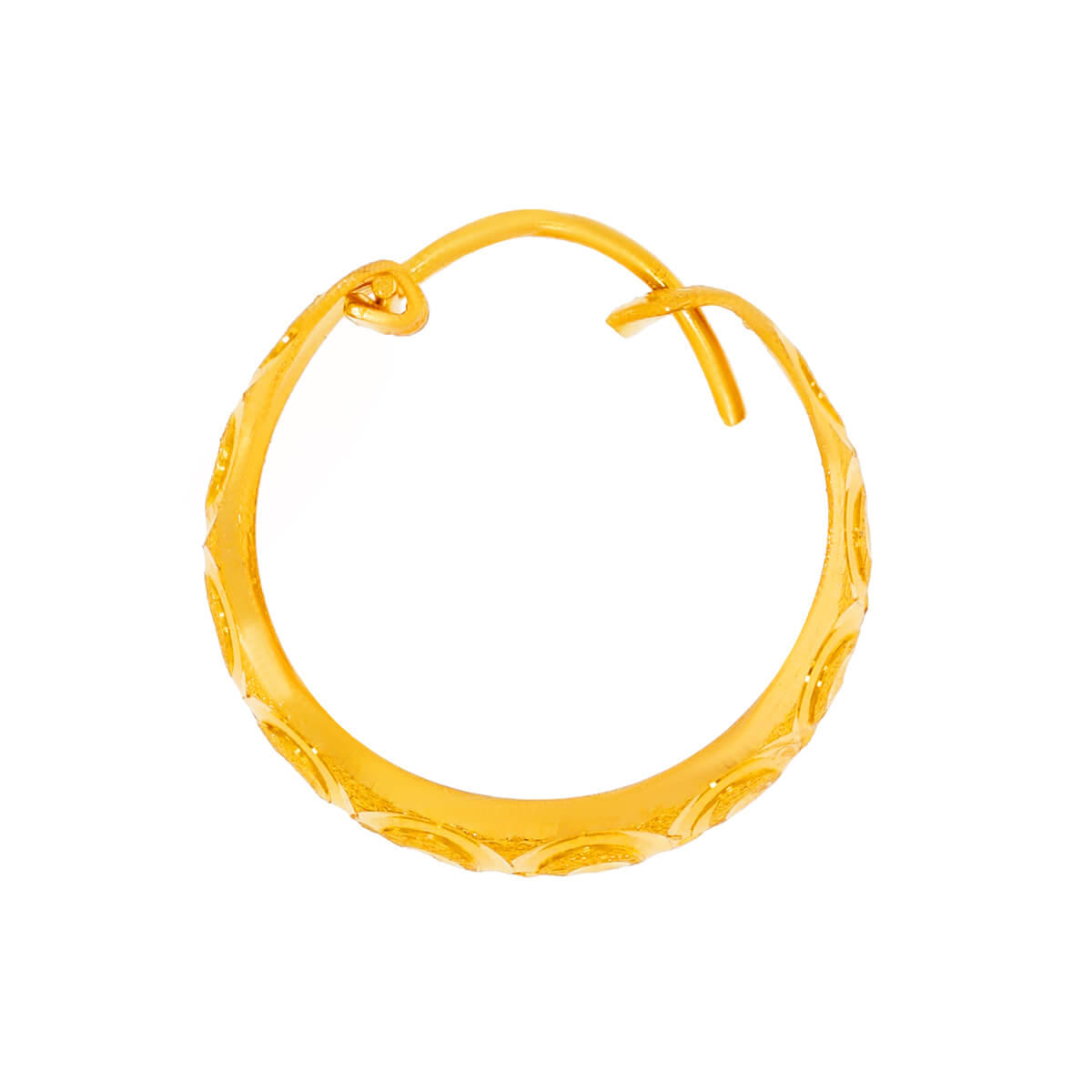 Mesmerizing Elegance 22K Gold Hoops