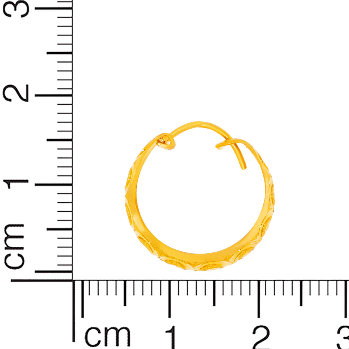 Mesmerizing Elegance 22K Gold Hoops