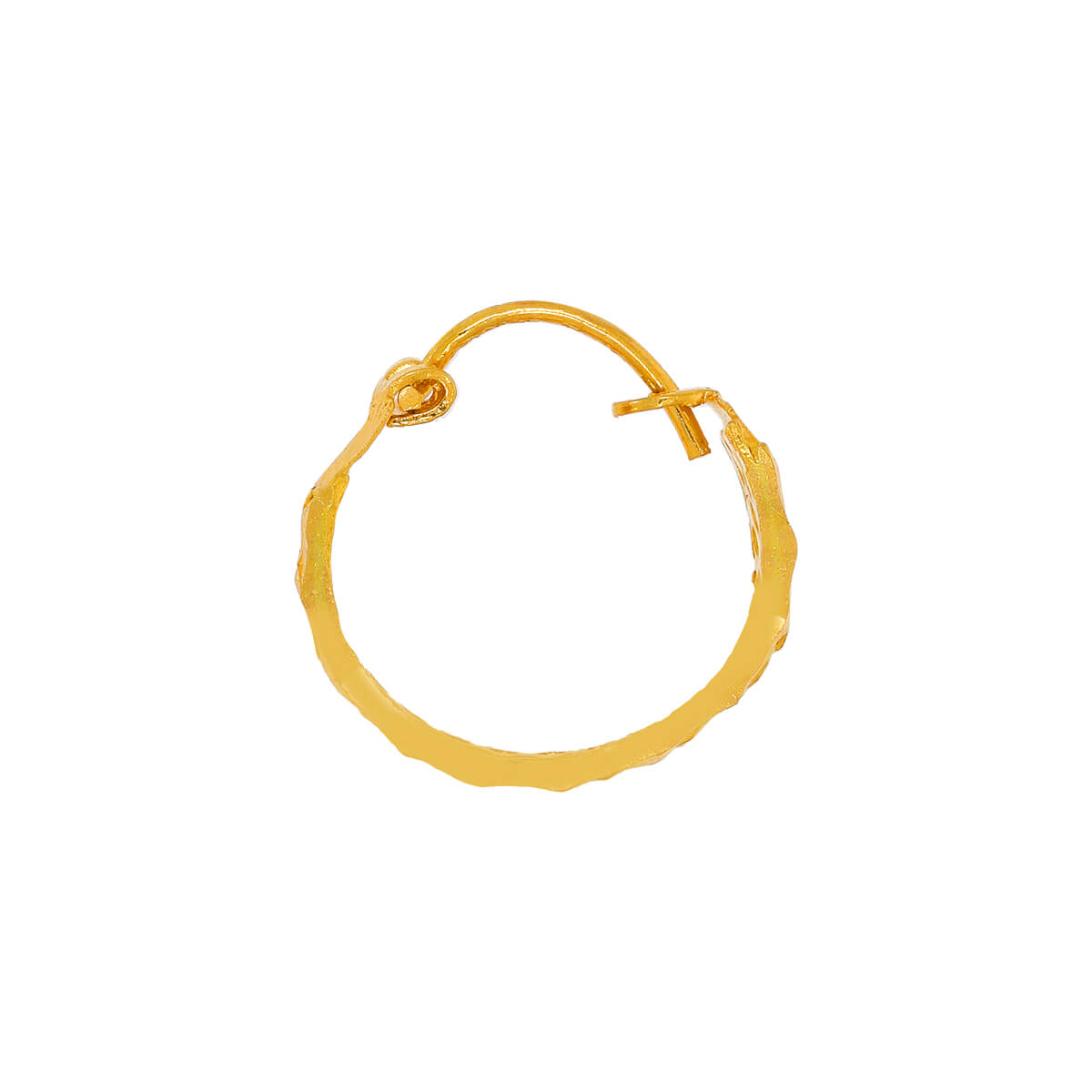 Gleaming Gold Jhali Motif 22K Hoops