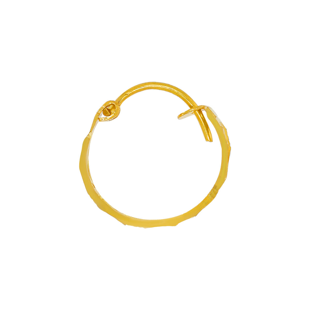 22K Delightful Jhali Style Gold Hoops