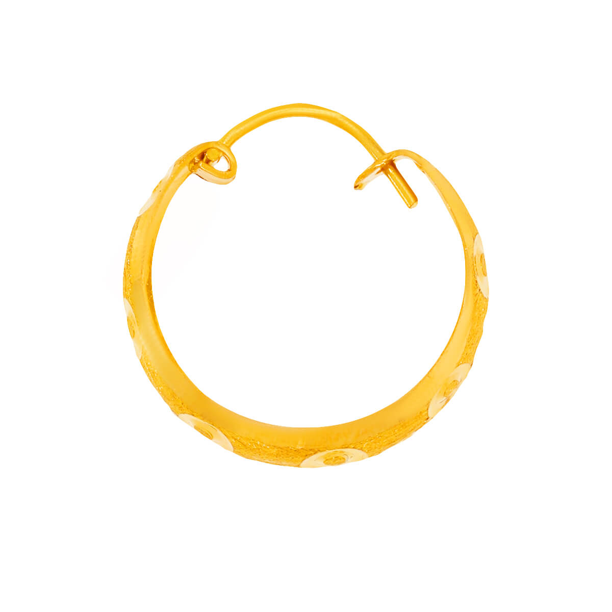 Dainty Grace 22K Gold Hoops