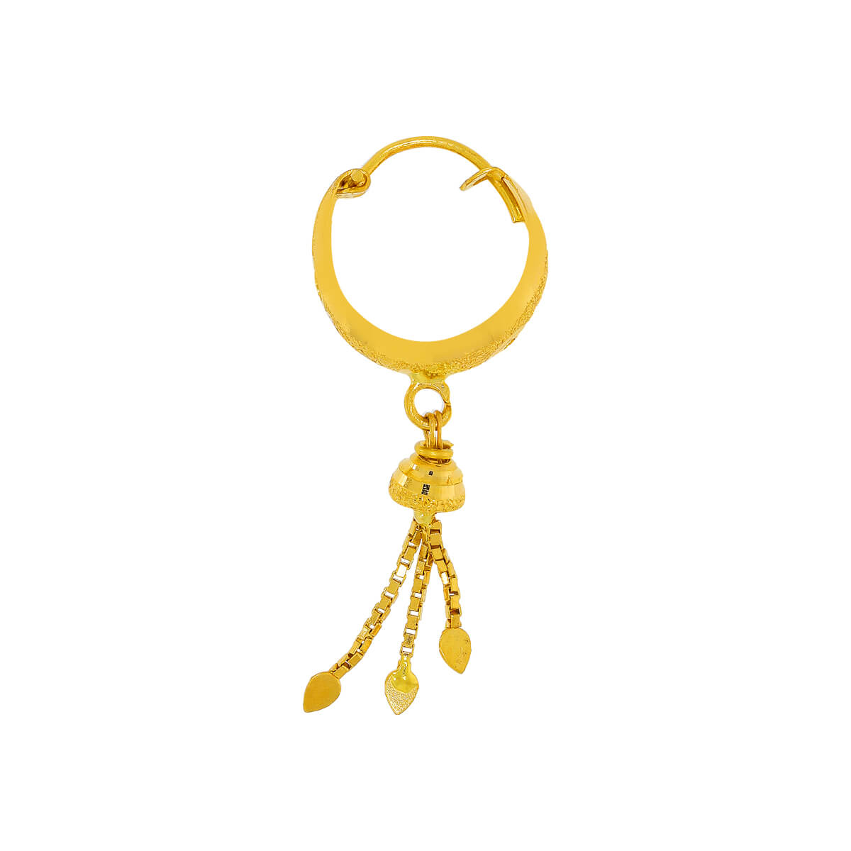 Spherical Elegance Golden Orb Hoops 22K