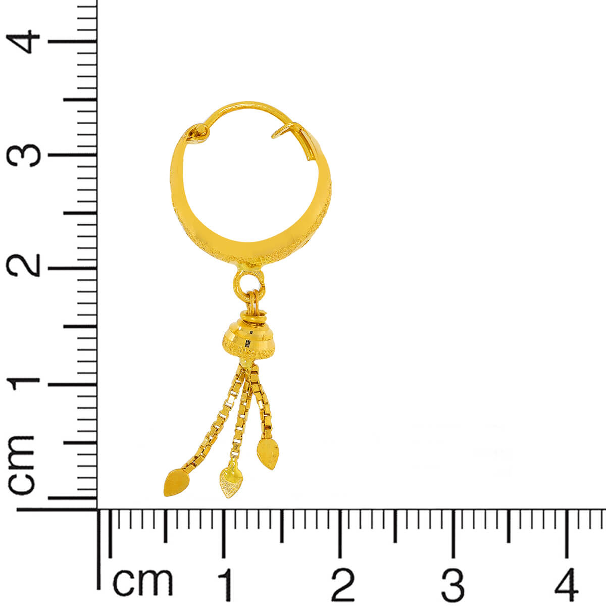 Spherical Elegance Golden Orb Hoops 22K