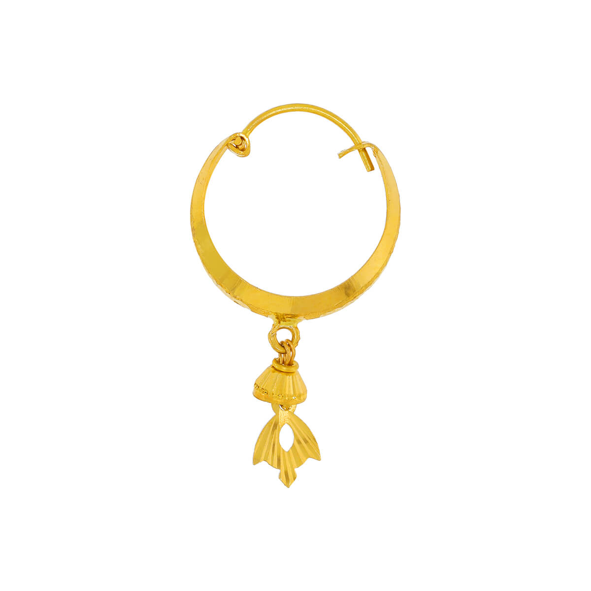 Gorgeous Charming Oval Hoops in 22K Gold