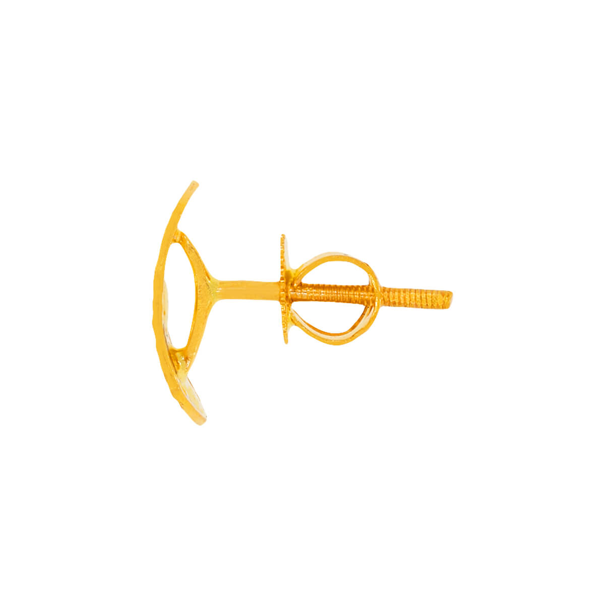 Sleek Oblong 22K Gold Studs