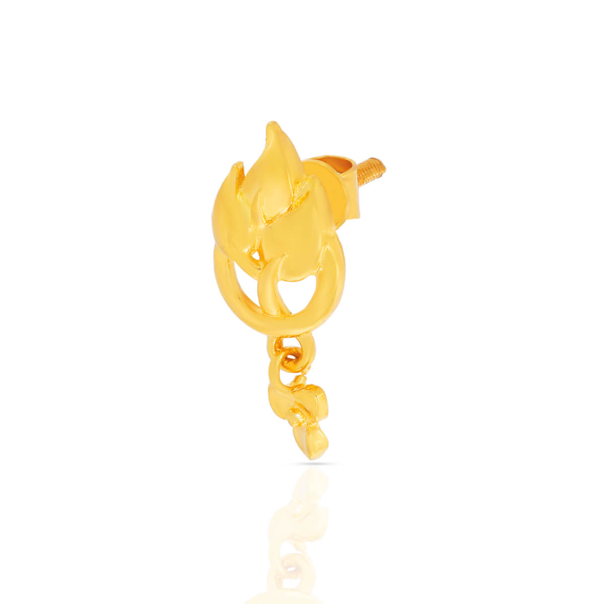 22K Graceful Petite Gold Studs