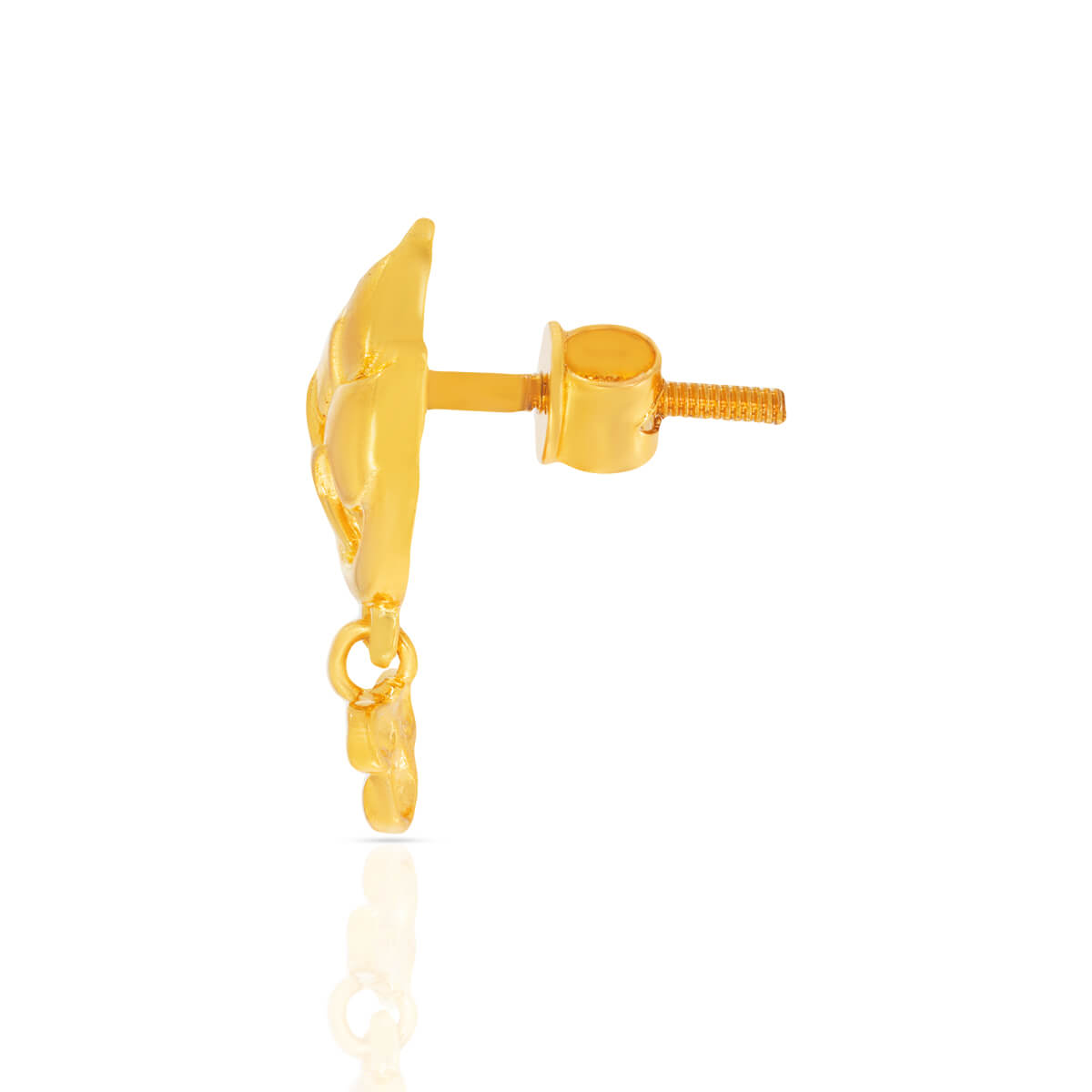 22K Graceful Petite Gold Studs