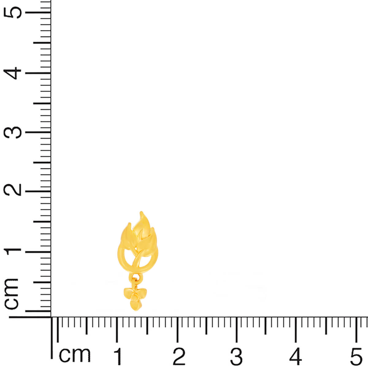 22K Graceful Petite Gold Studs