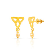 Dainty Chic Gold Stud Earrings in 22K